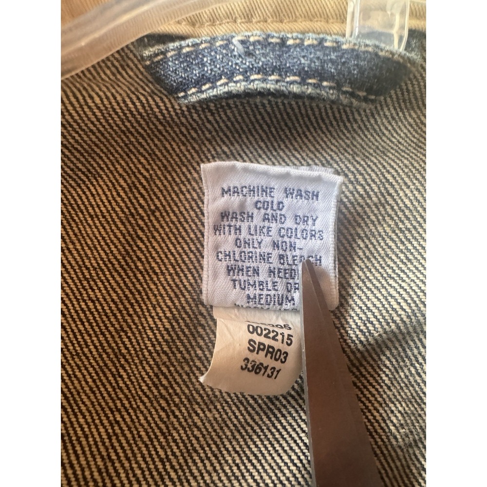Gap Good Girl Gone Bad Woman's Extra Large‎ Dark Denim Jacket Western Cowgirl - Picture 7 of 10
